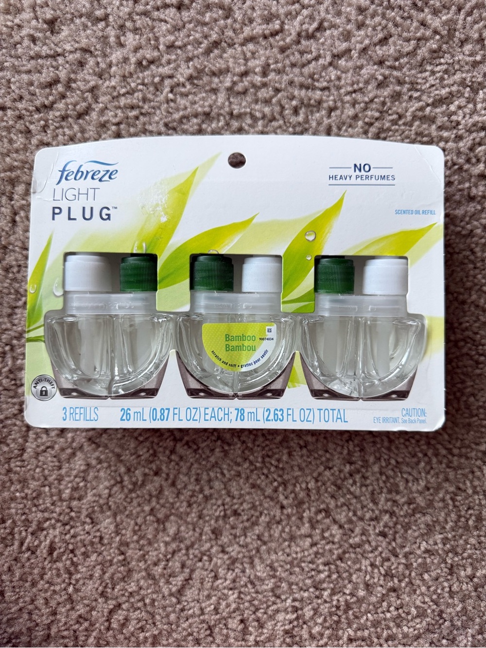 Febreze Light Plug Bamboo Refill Trio - White and Green